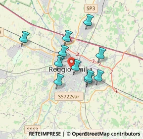 Mappa Via Toschi, 42121 Reggio nell'Emilia RE, Italia (2.82)