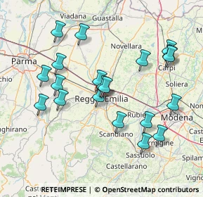 Mappa Via Toschi, 42121 Reggio nell'Emilia RE, Italia (15.342)