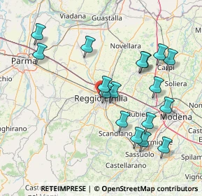 Mappa Via Toschi, 42121 Reggio nell'Emilia RE, Italia (15.92765)