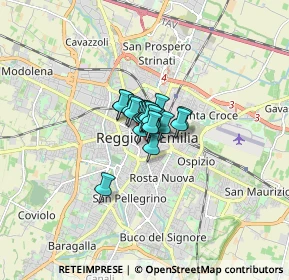 Mappa Via Toschi, 42121 Reggio nell'Emilia RE, Italia (0.5085)