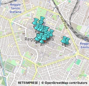 Mappa Via Toschi, 42121 Reggio nell'Emilia RE, Italia (0.2095)