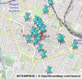 Mappa Via Toschi, 42121 Reggio nell'Emilia RE, Italia (0.3995)