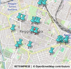 Mappa Via Toschi, 42121 Reggio nell'Emilia RE, Italia (0.5675)