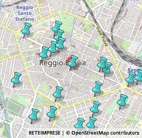 Mappa Via Toschi, 42121 Reggio nell'Emilia RE, Italia (0.617)