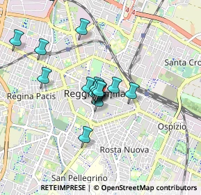 Mappa Via Toschi, 42121 Reggio nell'Emilia RE, Italia (0.606)