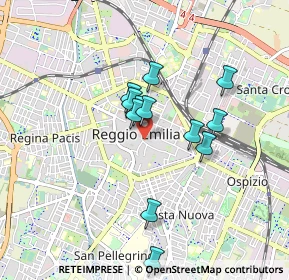 Mappa Via Toschi, 42121 Reggio nell'Emilia RE, Italia (0.7275)