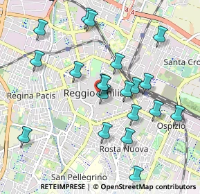 Mappa Via Toschi, 42121 Reggio nell'Emilia RE, Italia (0.985)