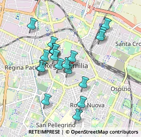 Mappa Via Toschi, 42121 Reggio nell'Emilia RE, Italia (0.8165)