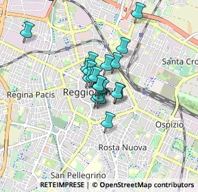 Mappa Via Toschi, 42121 Reggio nell'Emilia RE, Italia (0.482)