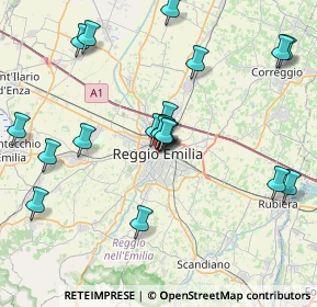 Mappa Via Toschi, 42121 Reggio nell'Emilia RE, Italia (8.034)