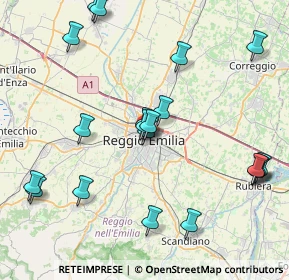 Mappa Via Toschi, 42121 Reggio nell'Emilia RE, Italia (9.3055)