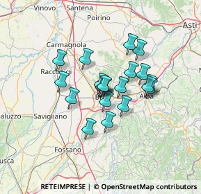 Mappa Via Moffa di Lisio, 12042 Bra CN, Italia (9.6535)