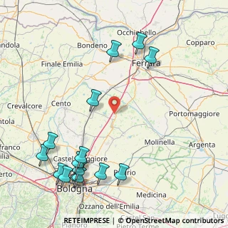 Mappa Via Ponticelli, 40051 Malalbergo BO, Italia (21.87333)