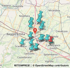 Mappa Via della Repubblica, 41011 Campogalliano MO, Italia (11.108)