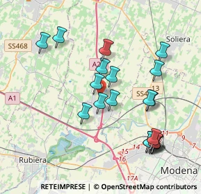 Mappa Via della Repubblica, 41011 Campogalliano MO, Italia (4.017)