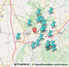 Mappa Strada Cravere, 12042 Bra CN, Italia (7.2255)