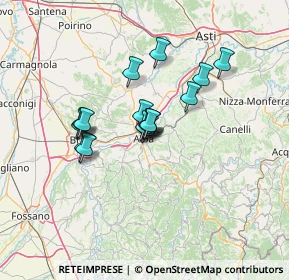 Mappa Via Filippo Corridoni, 12051 Alba CN, Italia (9.49375)
