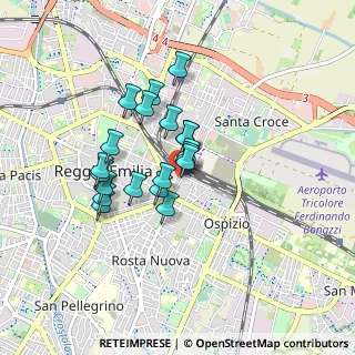 Mappa Via Eritrea, 42121 Reggio nell'Emilia RE, Italia (0.6555)