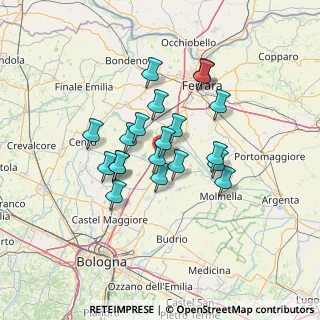 Mappa Via Dino Gotti, 40051 Malalbergo BO, Italia (10.7135)