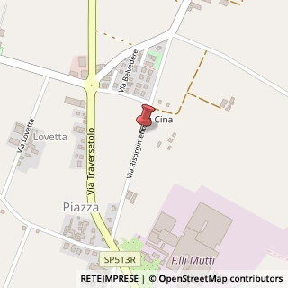 Mappa Via Risorgimento, 43022 Piazza PR, Italia, 43022 Montechiarugolo, Parma (Emilia Romagna)