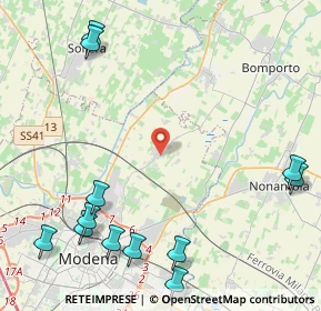 Mappa Via del Faggio, 41122 Modena MO, Italia (6.105)