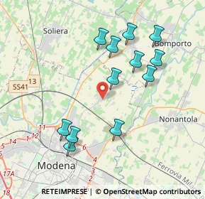 Mappa Via del Faggio, 41122 Modena MO, Italia (3.85917)