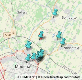 Mappa Via del Faggio, 41122 Modena MO, Italia (3.7775)