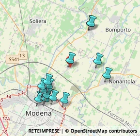 Mappa Via del Faggio, 41122 Modena MO, Italia (4.188)