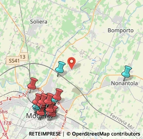 Mappa Via del Faggio, 41122 Modena MO, Italia (5.585)