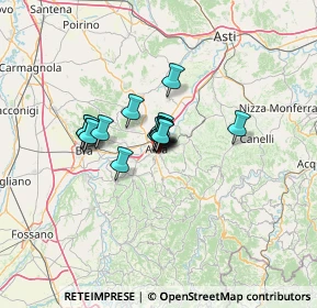 Mappa Via Giuseppe Verdi, 12051 Alba CN, Italia (7.63688)