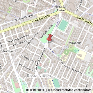 Mappa Via Filippo Zoboli, 15, 42122 Reggio nell'Emilia, Reggio nell'Emilia (Emilia Romagna)