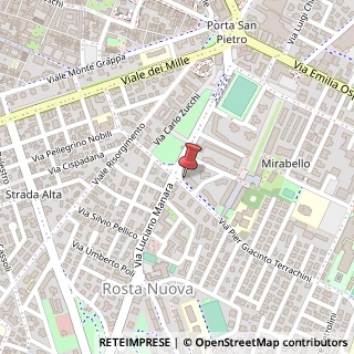 Mappa Via Pier Giacinto Terrachini, 8, 42122 Reggio nell'Emilia, Reggio nell'Emilia (Emilia Romagna)