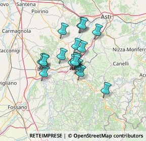 Mappa Strada Rorine, 12051 Alba CN, Italia (9.25889)