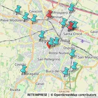 Mappa Via Goffredo Mameli, 42123 Reggio nell'Emilia RE, Italia (2.41765)