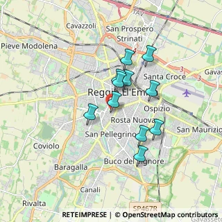 Mappa Via Goffredo Mameli, 42123 Reggio nell'Emilia RE, Italia (1.37545)