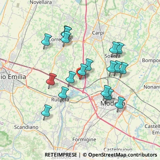 Mappa Via Orazio Vecchi, 41011 Campogalliano MO, Italia (7.31722)