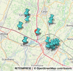 Mappa Via Manzoni, 41011 Campogalliano MO, Italia (7.666)