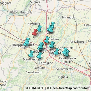 Mappa Via Chiesa Panzano, 41011 Campogalliano MO, Italia (10.88737)