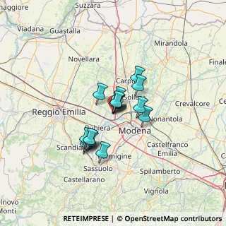Mappa Via Chiesa Panzano, 41011 Campogalliano MO, Italia (8.76706)