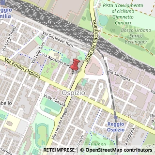 Mappa Via Cagnoli, 8/A, 42121 Reggio nell'Emilia, Reggio nell'Emilia (Emilia Romagna)