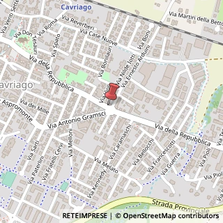 Mappa Via Ernesto Arduini, 1, 42025 Cavriago, Reggio nell'Emilia (Emilia Romagna)