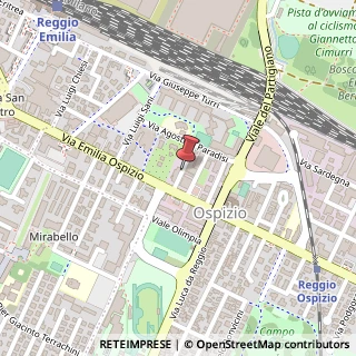 Mappa Via ritorni carlo 2, 42100 Reggio nell'Emilia, Reggio nell'Emilia (Emilia Romagna)