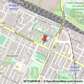 Mappa Via Emilia All'Ospizio, 52, 42122 Reggio nell'Emilia, Reggio nell'Emilia (Emilia Romagna)