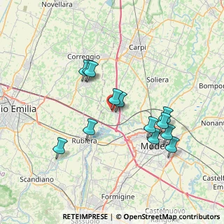 Mappa Via Fermi, 41011 Campogalliano MO, Italia (6.87769)