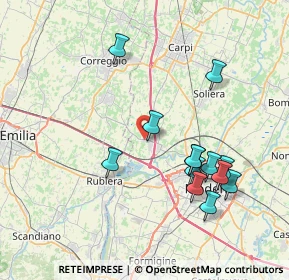 Mappa Via Fermi, 41011 Campogalliano MO, Italia (7.81769)