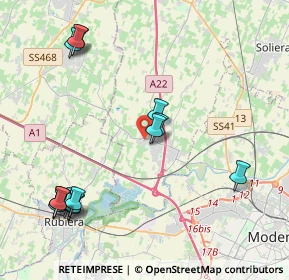 Mappa Via Fermi, 41011 Campogalliano MO, Italia (4.92429)