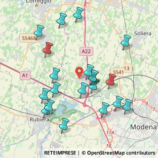 Mappa Via Fermi, 41011 Campogalliano MO, Italia (4.287)