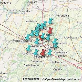 Mappa Via Wolfgang Amadeus Mozart, 41011 Campogalliano MO, Italia (10.1405)