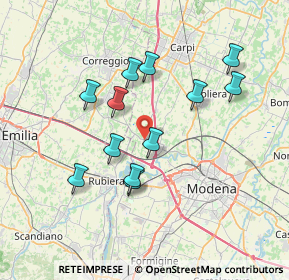 Mappa Via Wolfgang Amadeus Mozart, 41011 Campogalliano MO, Italia (6.695)