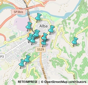 Mappa Via Santa Barbara, 12051 Alba CN, Italia (0.73917)